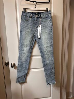 Men's Slim Jeans in Light Blue Wash - Unbranded